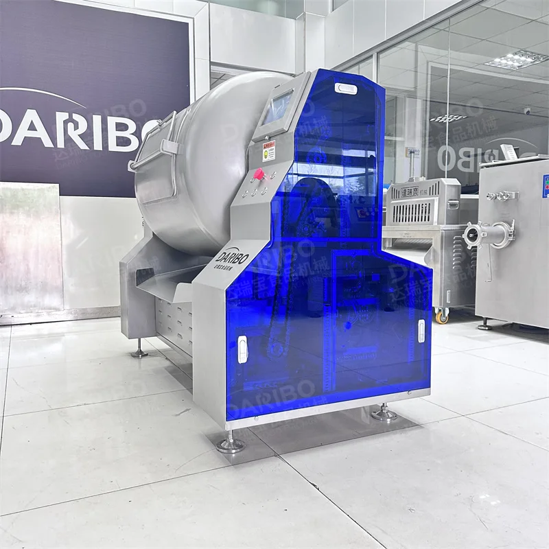 DRB-GR500G Stainless Steel PLC Control Marinated Meat Salting Vacuum Marinator Meat Tumbler Salt Marinade Mixer Machine