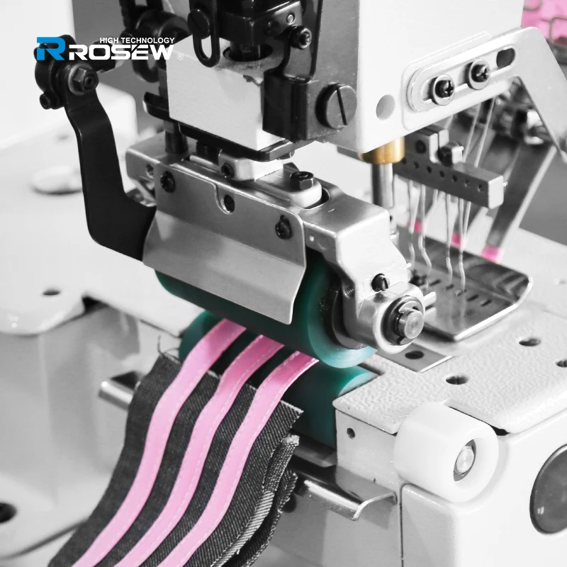 VC008 Cylinder bed direct drive 12 needle single chain stitch tape attaching multi needle sewing machine