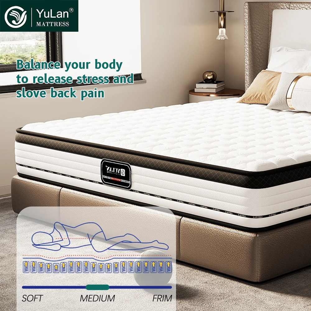 Wholesale Thailand Good Resilience Latex Emulsion Home Mattress Comfort Pressure Relief Bed Foam Mattress