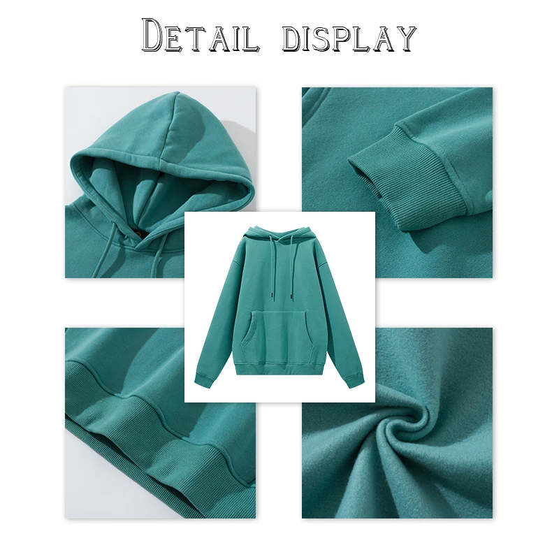 Wholesale High Quality Oversized Pullover Custom Logo Fleece Unisex Hoodies Street Wear Anti-shrink 100% cotton hoodies