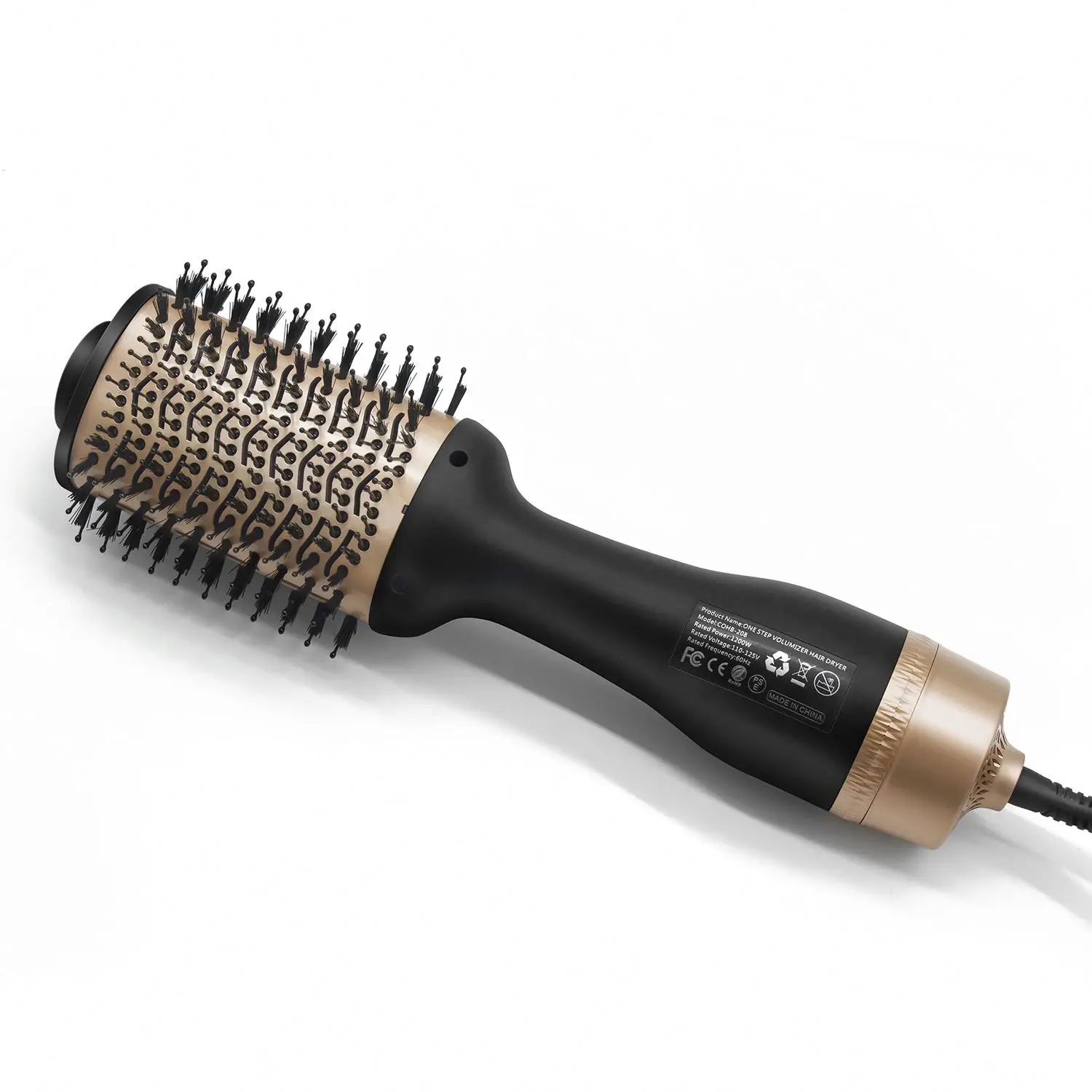 Latest 110/240V Swivel Rotating hair straightening Hot/Cold Air Hair Dryer Brush styler 5 in 1 with Infrared function
