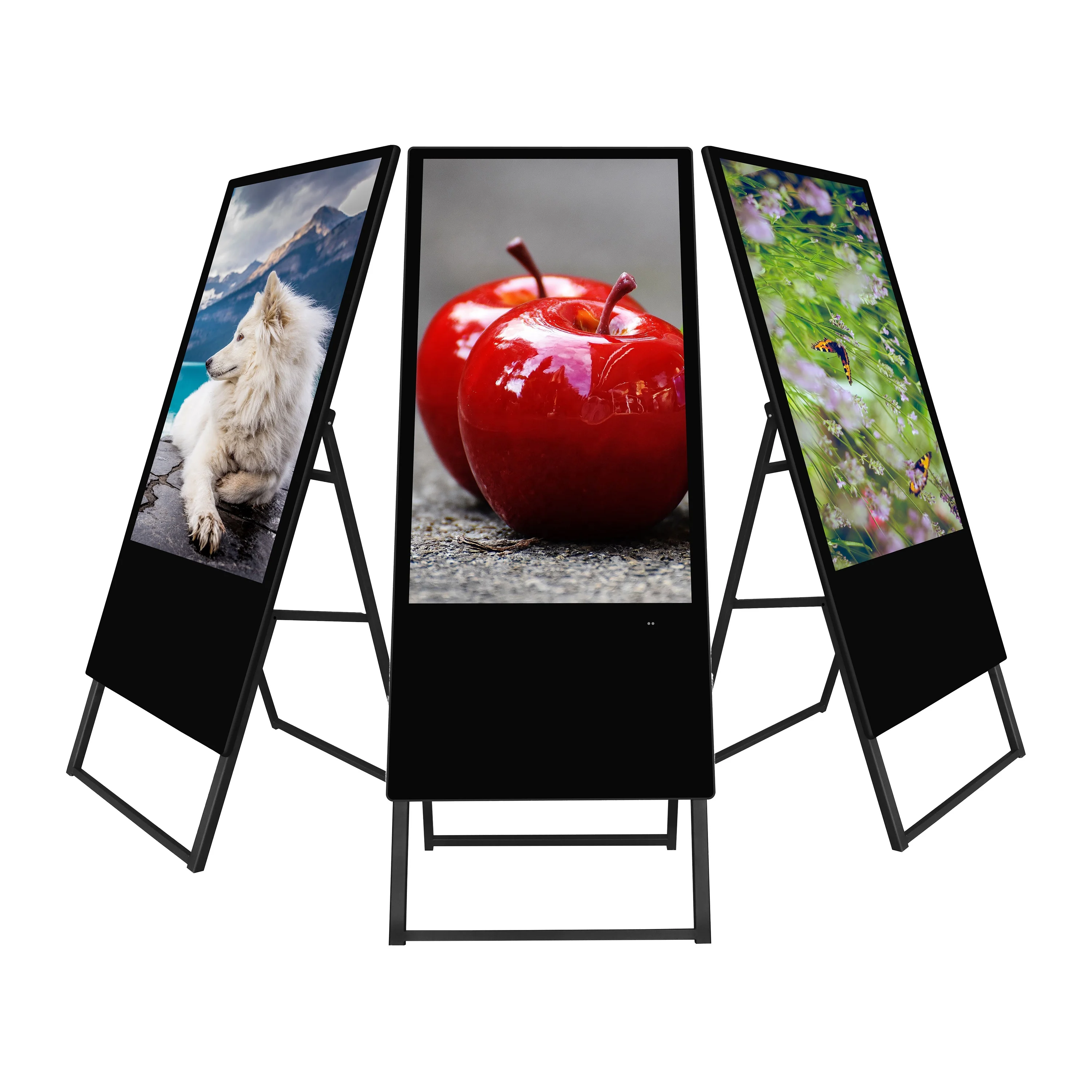 32inch LCD Digital Signage Advertising Screen Indoor Store Poster Kiosk Portable Network Advertising Screen Monitor