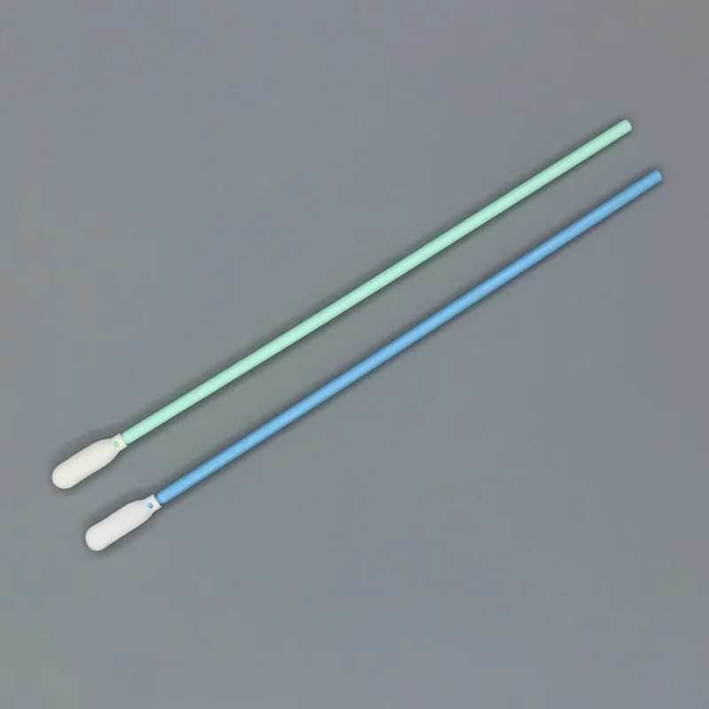 Round Tip ESD Foam Safe Swab Long Handle Sponge Cleaning Swab Stick for Electronic Parts and Components
