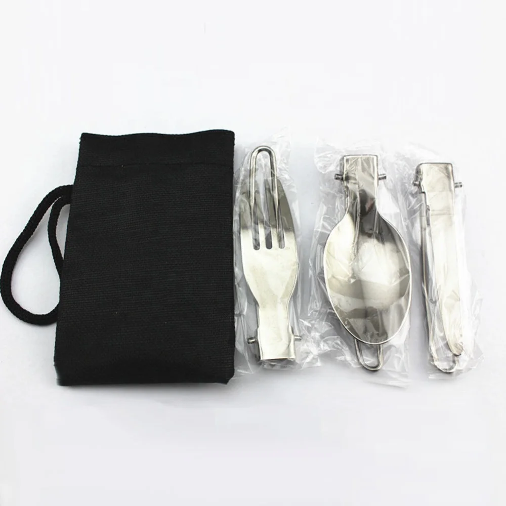 Manufacturer Wholesale Stainless Steel Silver Spoon And Fork Knife picnic cutlery knife set