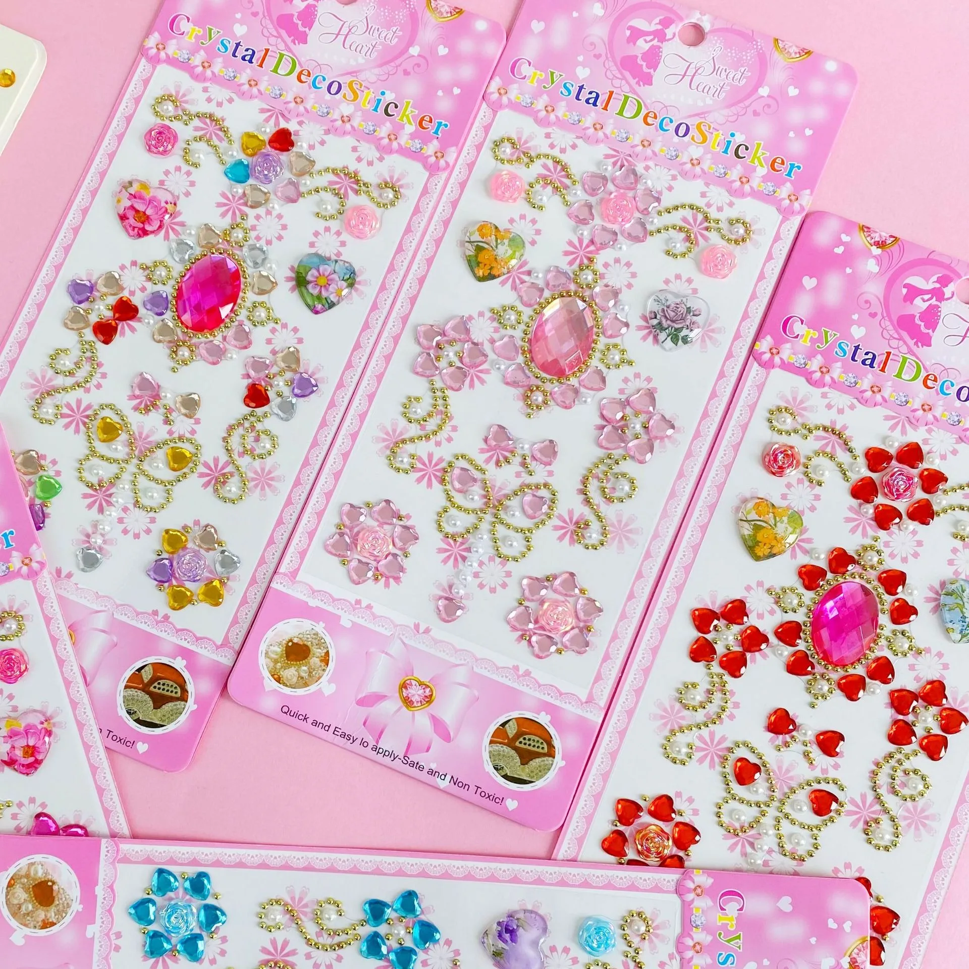 2024 Jewel Crystal Stickers Self-Adhesive Gems For Diy Craft Nail Body Makeup Personal decoration