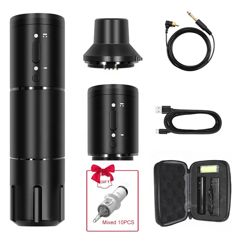 Wireless Tattoo Machine Rotary Pen Coreless Motor 2,000mAh Battery Power Tattoo Pen