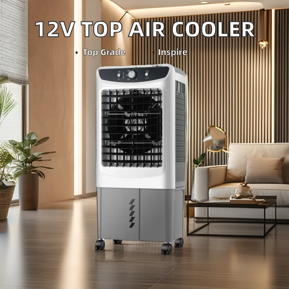 Top Sale 12 Volt Electric Air Cooler Quality Guaranteed Fan Conditioner for Car Outdoor Household RV Garage Hotel Use