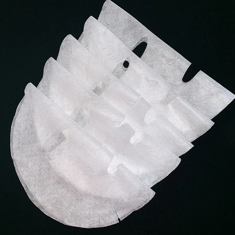 Copper ammonia silk white color dry sheet private label custom logo dry cloth facial mask material