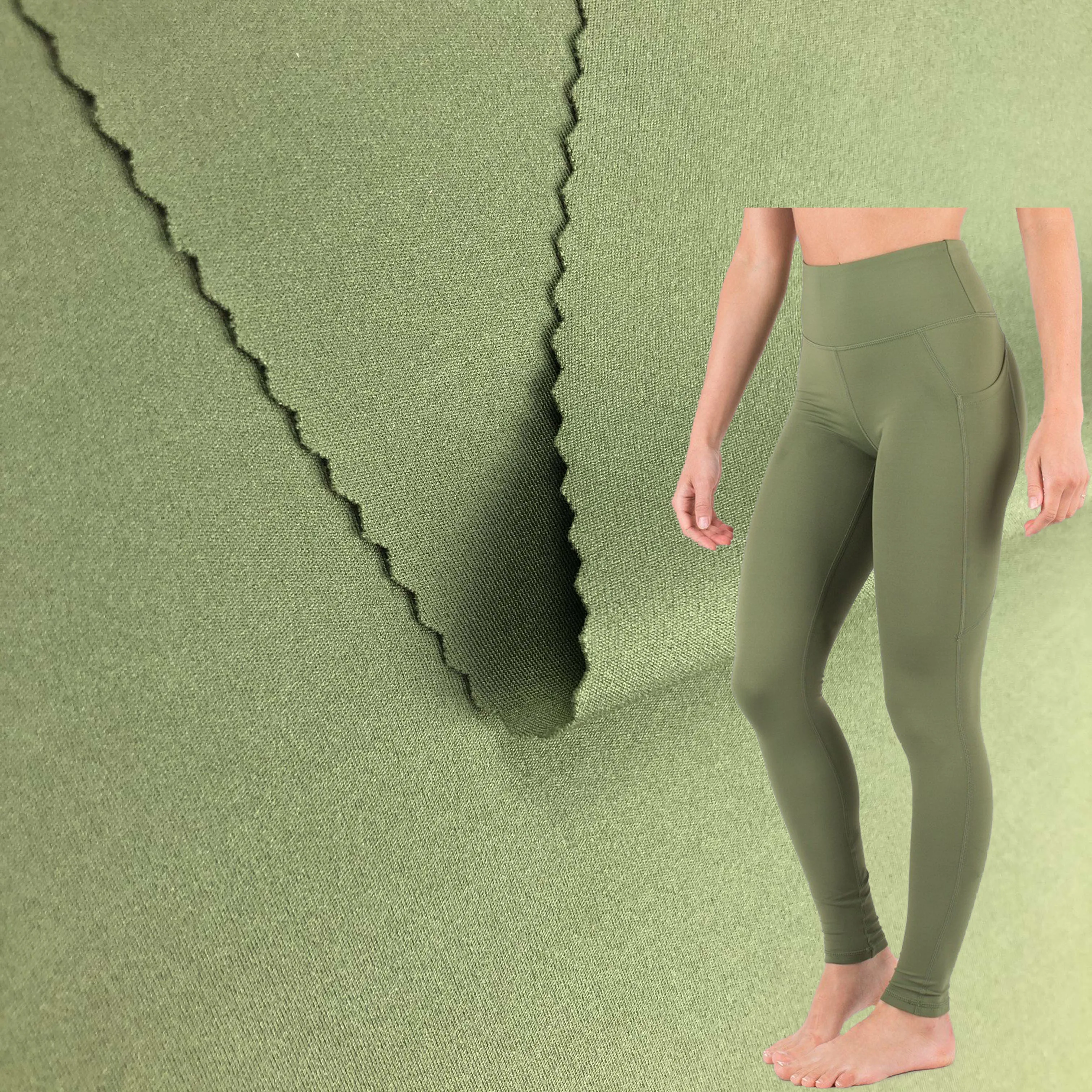 Полиамид 74 эластан 26, двусторонняя эластичная круглая трикотажная спортивная ткань, спандекс