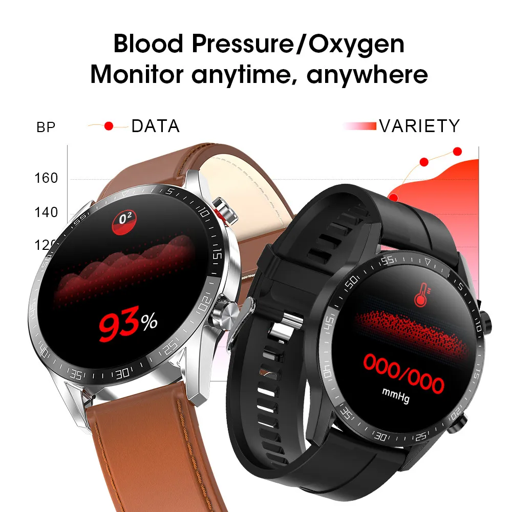 L13 metal round Smart Watch Bluetooth Call ECG PPG Heart Rate Blood Pressure IP68 Waterproof Smartwatch stainless band VS L11 L8