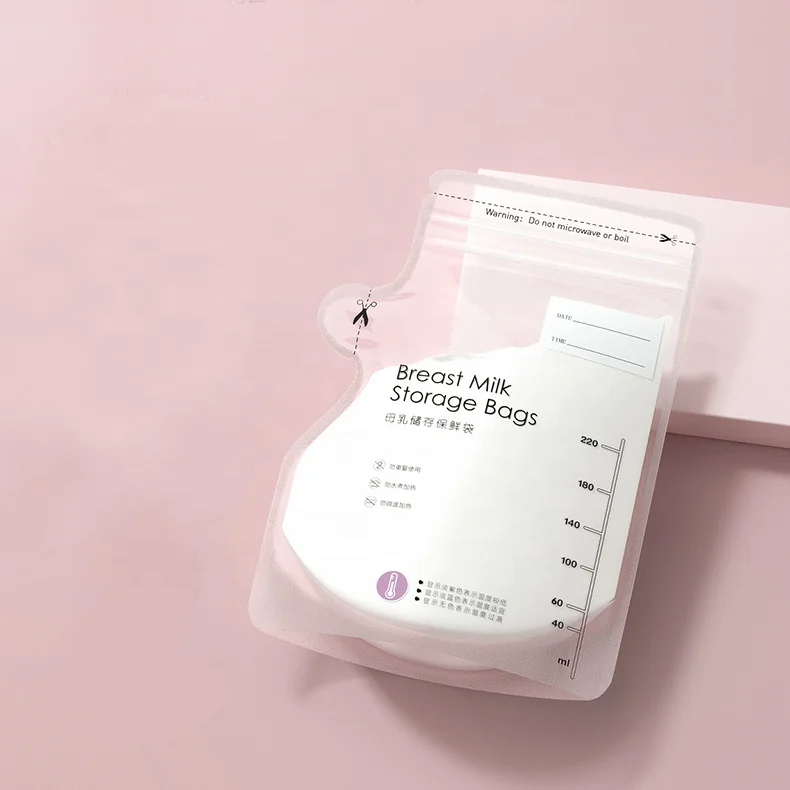 Eco Friendly Feeding Advanced Breastmilk Freezing Bag Box Package Zipper Seal Cooling Bag Baby Breast Milk Storage Bags