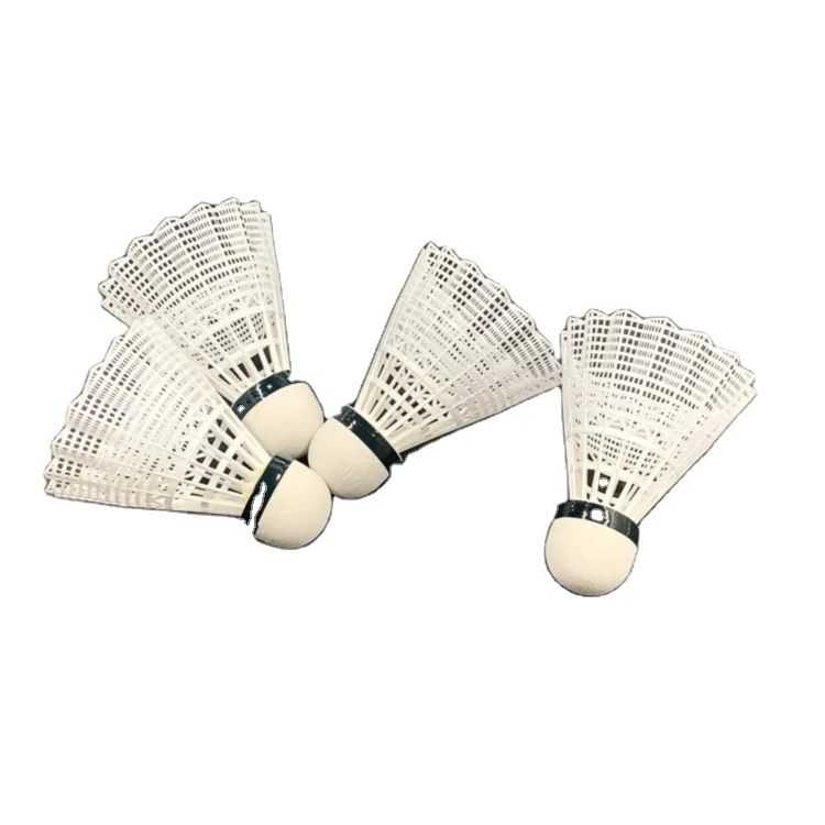 
China Manufacturer 25 Dozen Nylon Badminton Shuttlecock Feather White Color Shuttlecock Badminton 