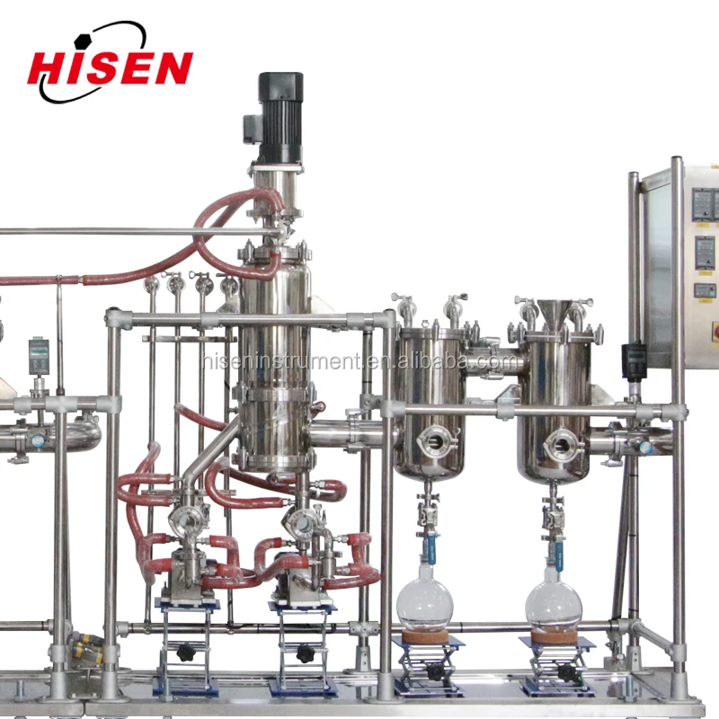HISEN factory price industrial automatic molecular short path distillation machine