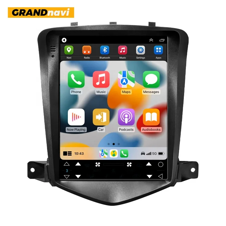 2 + 32 Гб Wi-Fi 4G Android 11 Автомагнитола GPS навигация вертикальный экран стерео DIN для Cruze Tesla Style