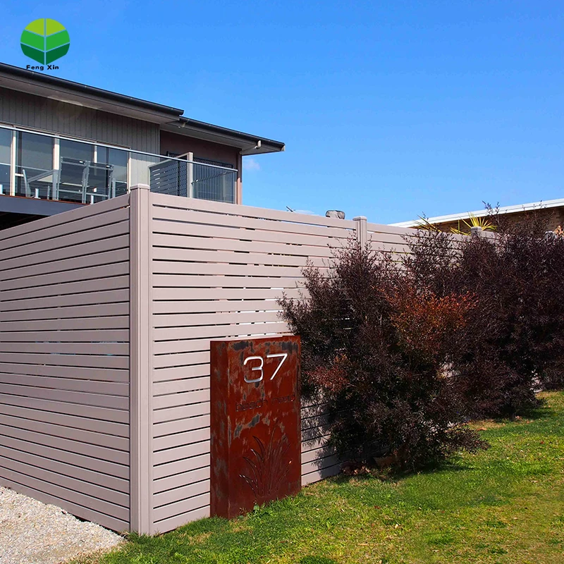 Wood plastic composite fence panel waterproof board outdoor wpc fence