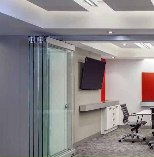 Doors System Bifold Glass Tempered Glass Modern Sliding Door Frameless Folding Foldable Aluminum Customized Toughened Glass