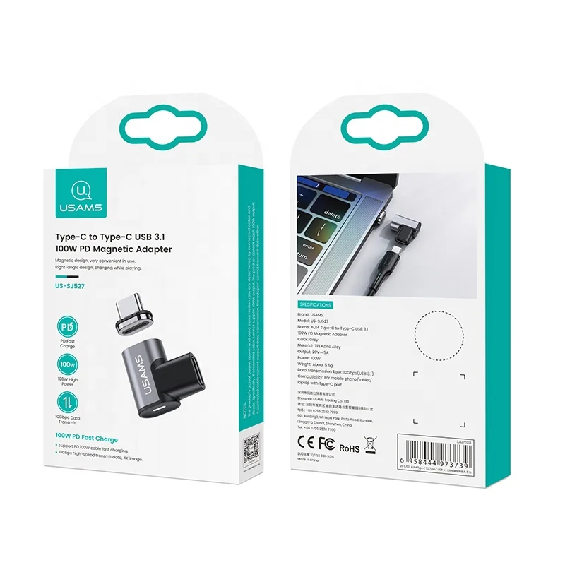 USAMS small easy carry 20w usb-c type c laptop fast magnetic cable charger head power adapters