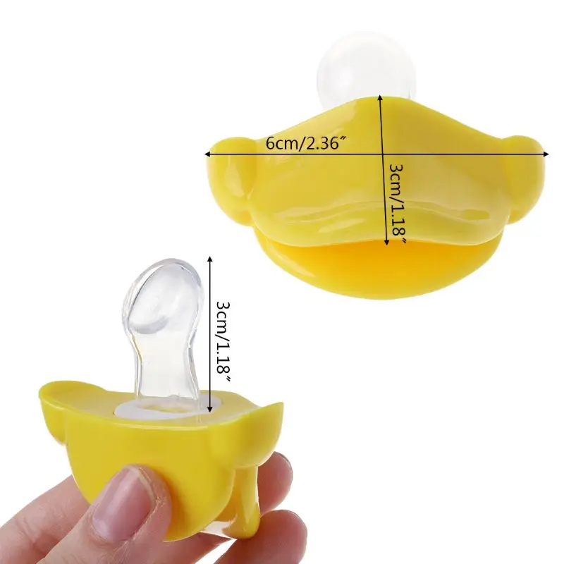KCT High-Quality Halloween Gifts Non-Toxic Tool Nursing Nipple Funny Dummy Duck Mouth Novelty Toddler Nipple