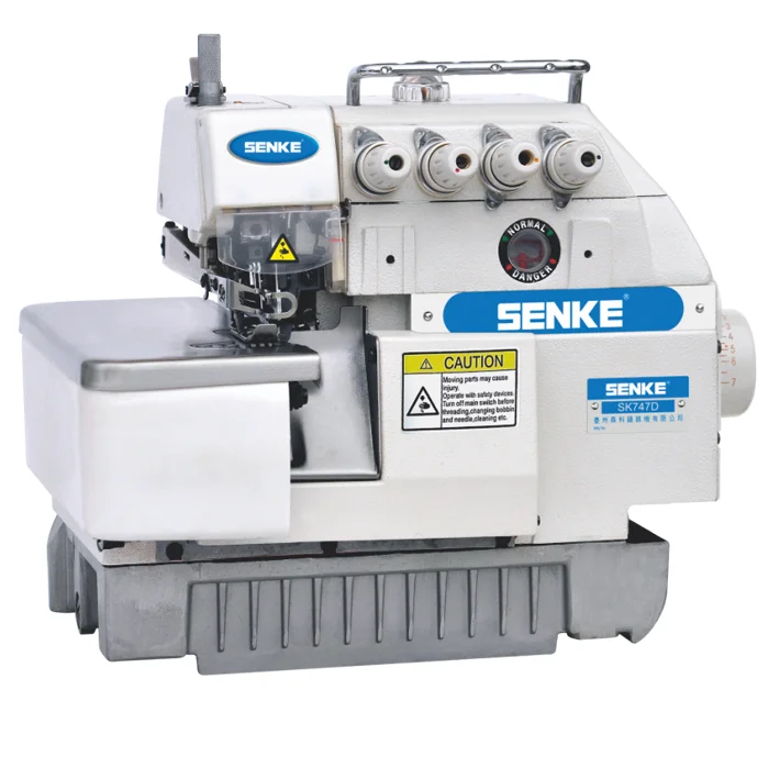 SK747D High speed sewing machine with automatic overlook machine 3 Year Warranty