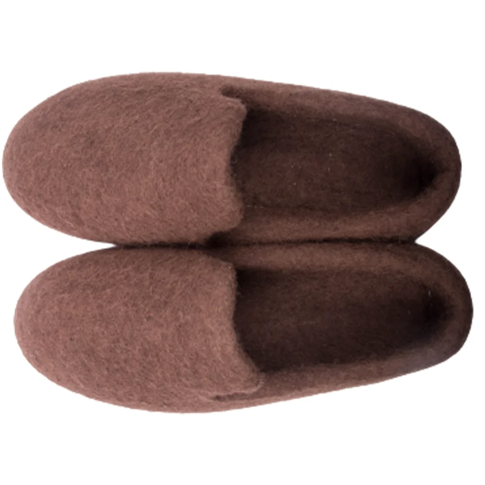 US most selling Felt Home Slippers Unisex indoor shoe all seasons wearable handmade wool slippers