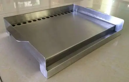 Плоская жаровня широкая пластина из нержавеющей стали Teppanyaki для наружной и внутренней печки