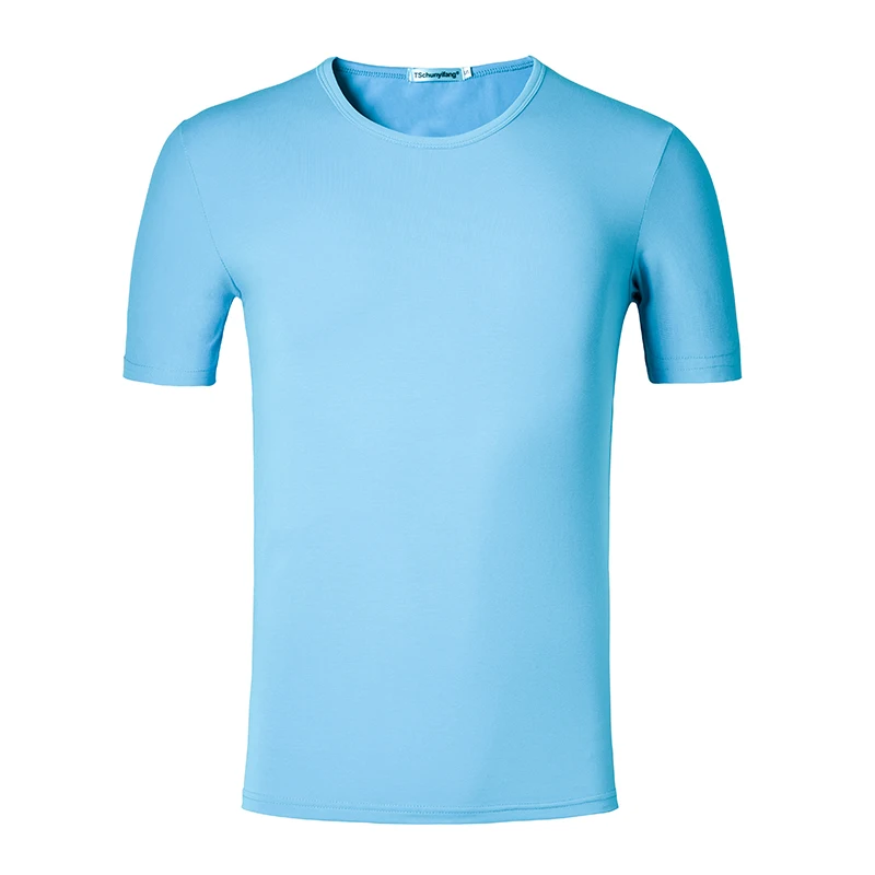 200 grams 95%Cotton 5%Spandex Wholesale Cheap Plain Men T Shirts Custom Printing