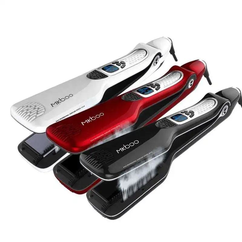 Professional Steam Hair Iron Pro Steampod Ceramic Tourmaline Coating Hair Straightener Flat Iron