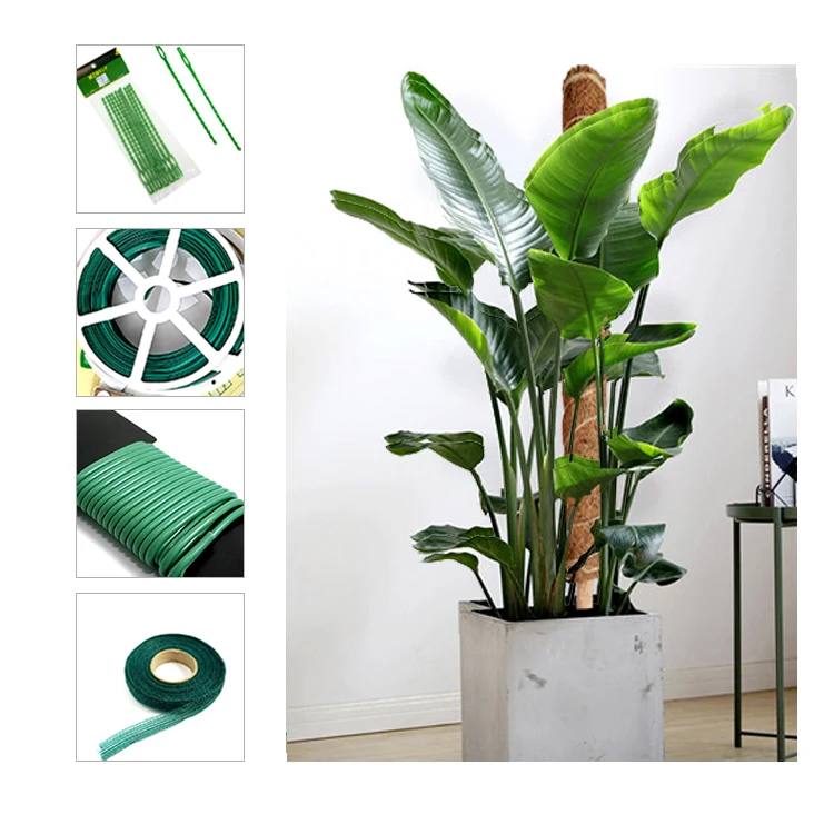 Custom Size moss pole for plants monstera with Twist Ties Plant Labels for Vertical Growth of Indoor & Outdoor