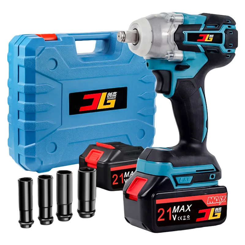 Professional Power Tool High Torque 800N.m Wrench Cordless Electric Impact Wrench For Truck Heavy-duty Project Brushless Wrench