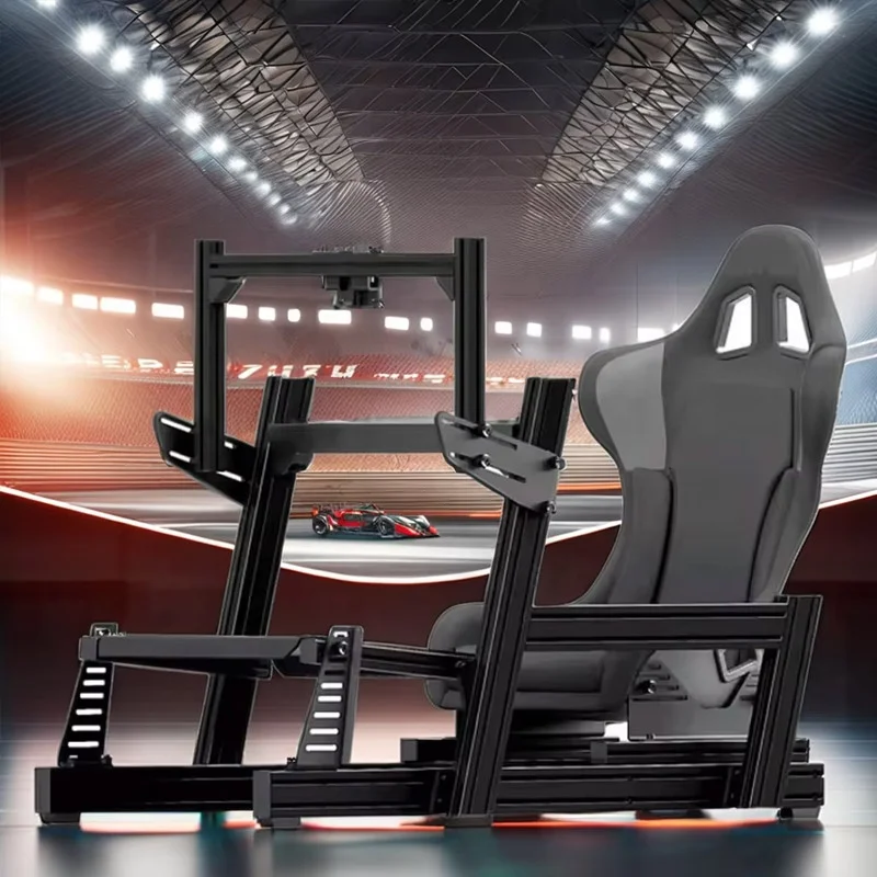 Basic Version DIY 3060 Aluminium Profile Driving Game Frame Alu Direct Drive Car Race Simulator Playseat Sim Rig Racing Cockpit