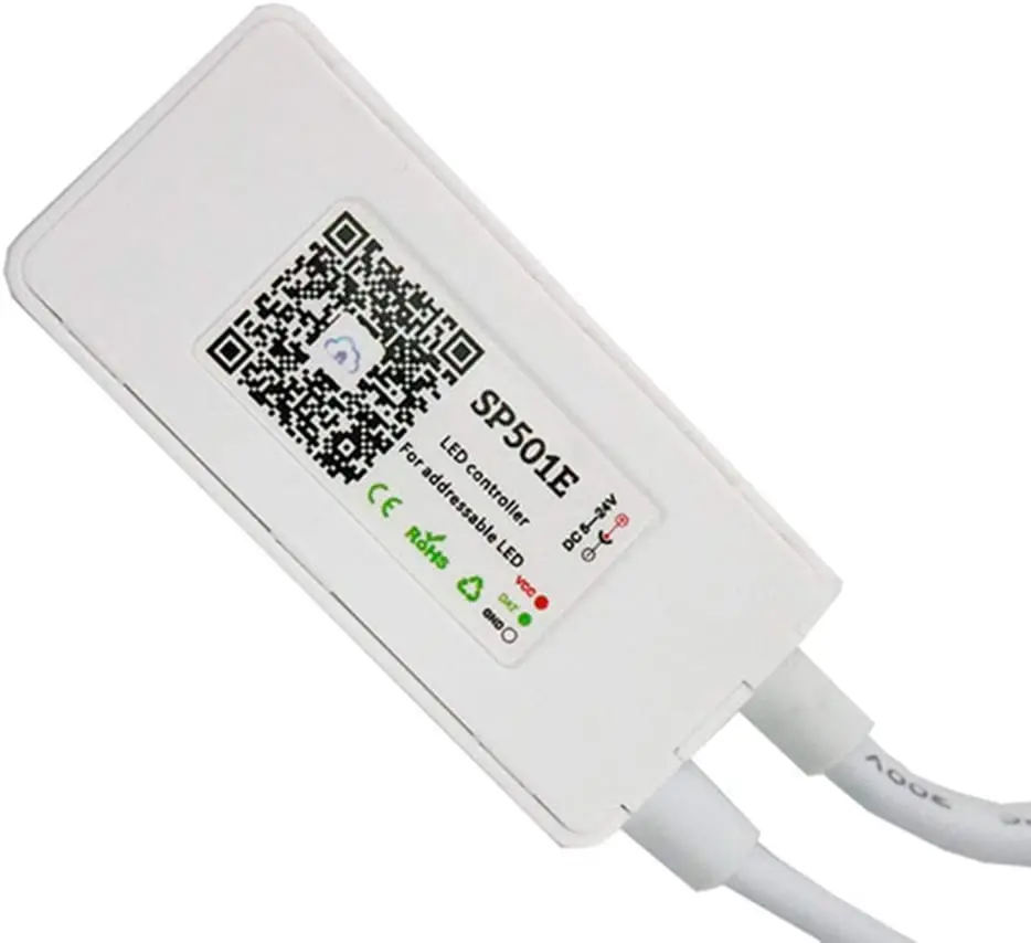 WS2812B WS2811 Addressable LED Strip Alexa/Google Home Smart WiFi SP501E SPI Controller Support UCS1903 SM16703 Voice Control