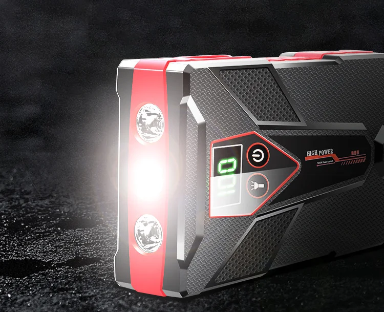 Car Jump Starter Portable Car Charger Multi-function Start Jumper Emergency Battery Booster Car Power Bank With Air Pump