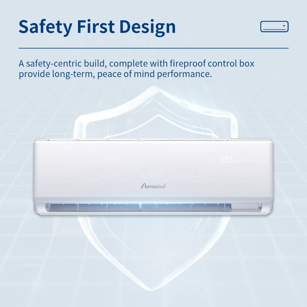 Мини-кондиционер Midea Настенный мини-Сплит 9000Btu-36000Btu R410a инвертор охлаждающий кондиционер без ветра