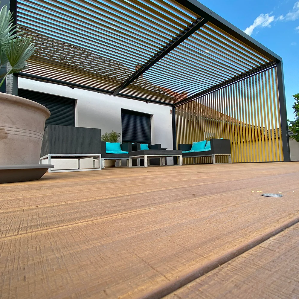 Outdoor Faux Wood Recycled Plastic Solid Lumber wpc outdoor decking Alternative Outdoor Flooring Garden Floor Deck