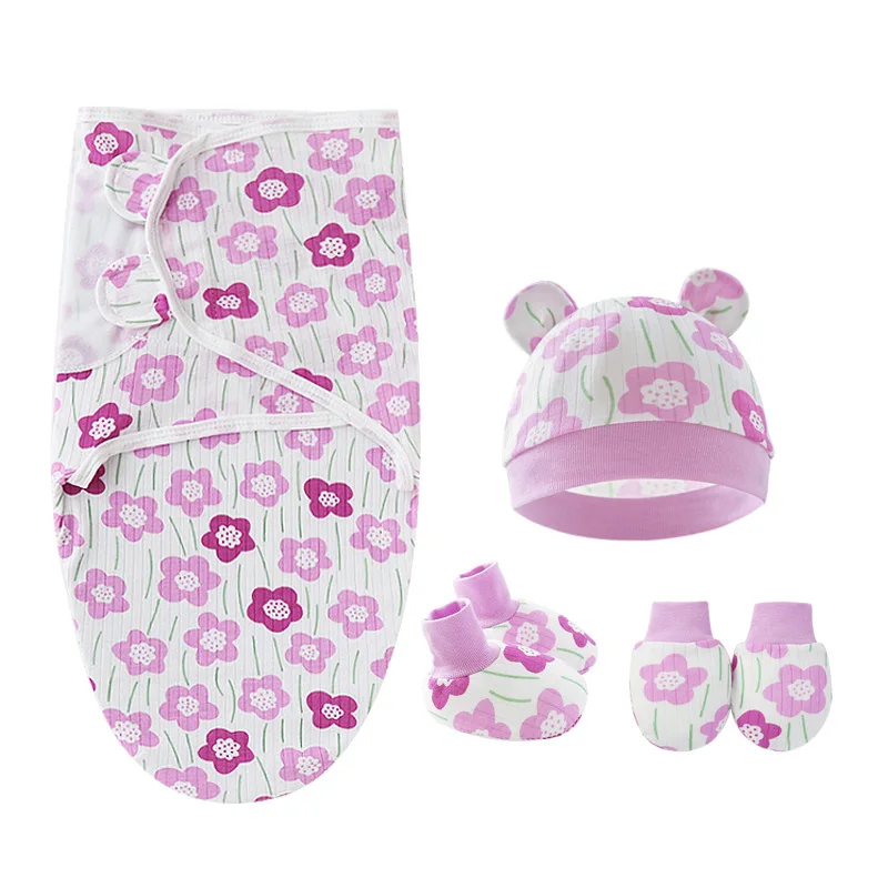 Organic Cotton Baby Sleeping Bag Newborn Baby Swaddle Blanket Wrap Bedding for Comfort and Warmth