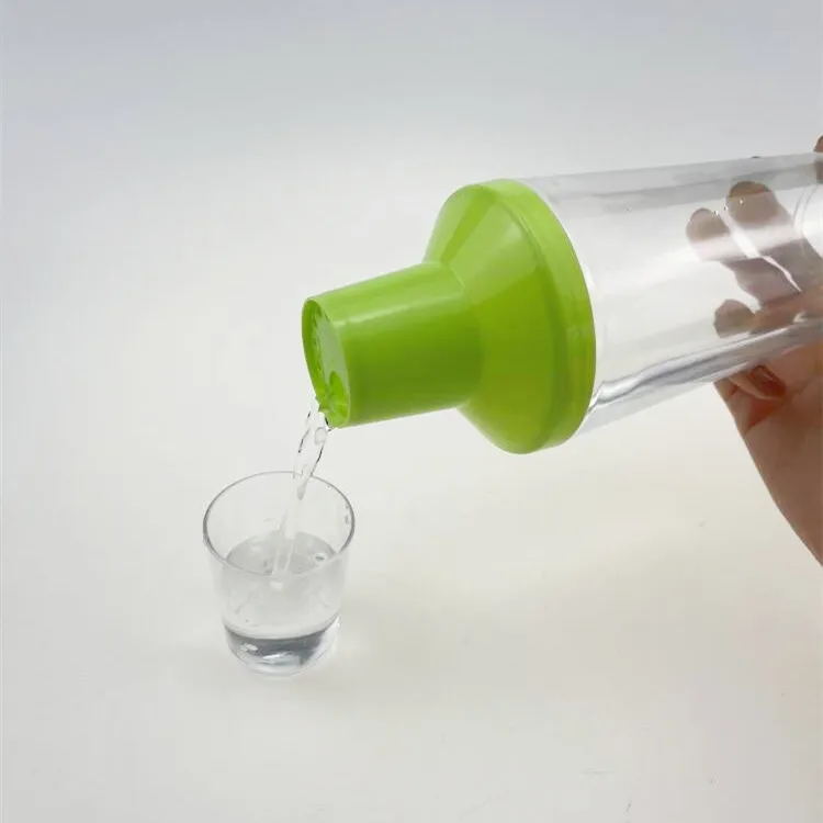 500ml clear & transparent plastic gym shaker bottle with straw