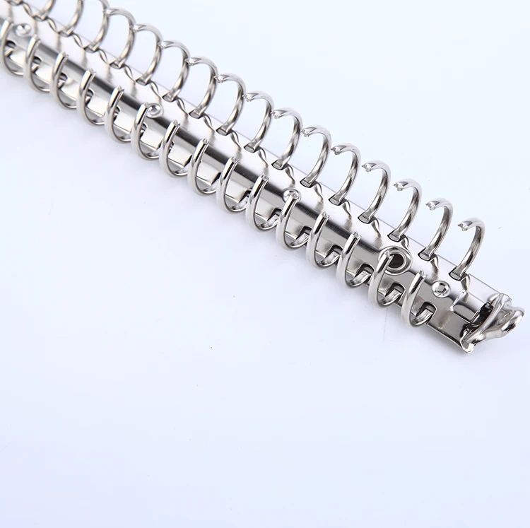 Spot sale factory 26 ring binder mechanism hollow binder clip metal