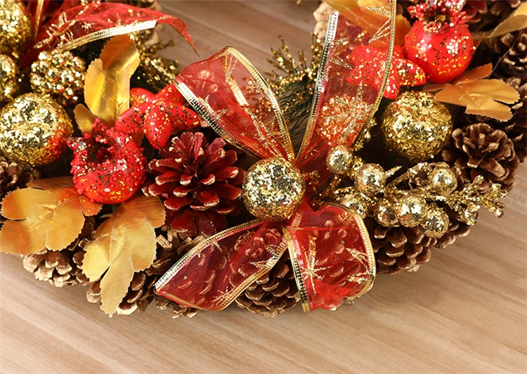 
2020 new design christmas wreath for christmas hanging Ornaments 