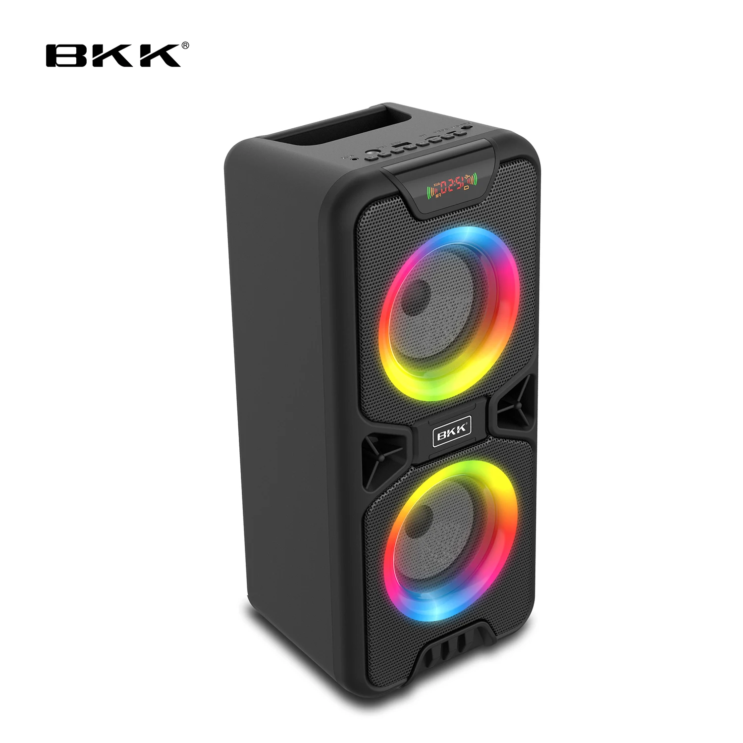 Fashional LED Lights Outdoor Karaoke Sound Box with FM Radio Wireless Bluetooth Speaker