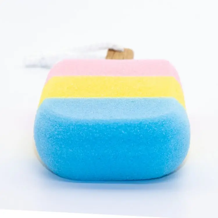 Wholesale Popular Colorful High Quality Ice Cream Bath Sponge Shower Puff