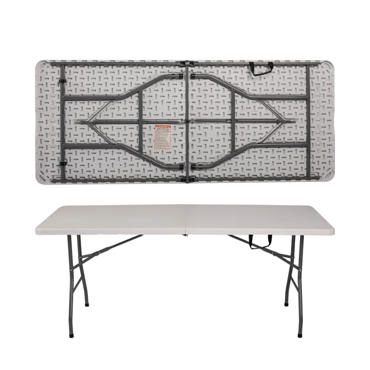 1.8 meters rectangular commercial grade plastic folding table for events
