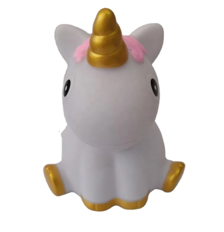 Hot sale custom flashing pink unicorn horse toys