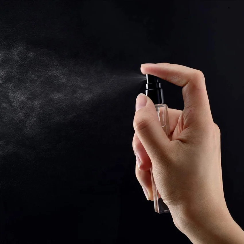 Thick Bottom Vintage 10ml Mini Round Square Clear Refillable Perfume Glass Bottle Skincare Packaging Bottles