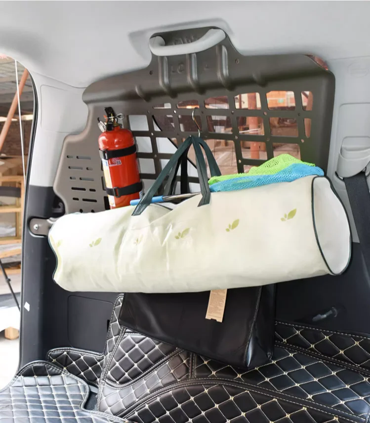 Fit for MITSUBISHI PAJERO Side Window Hanging Net Car Trunk Storage Shelf Organizer Rack JUNXI 3D Magnesium Aluminum Auto Part
