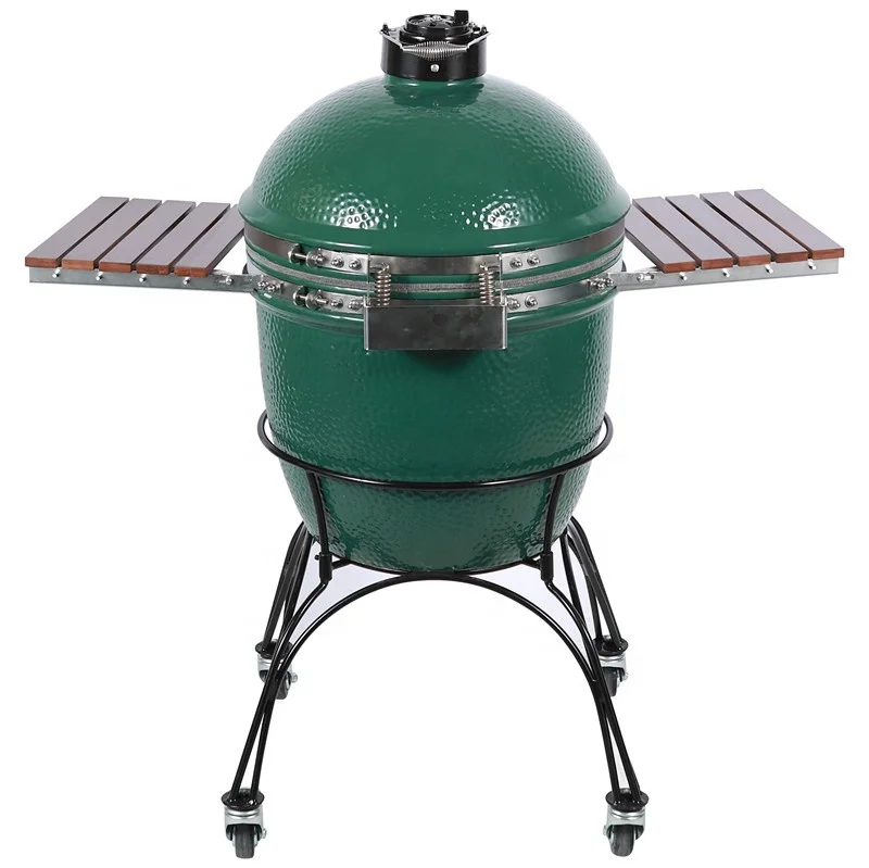 Big Green Color Egg BBQ Charcoal Grills Kamado L 22 Inch Smoker Outdoor Camping Ceramic
