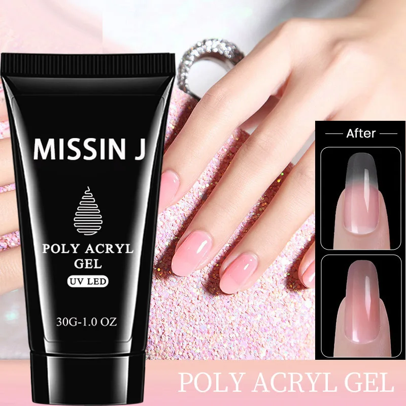 MISSIN J Nail Art Salon High Quality Extension Gel 30G Nail Acrylic Gel Wholesale Poly Nail Gel