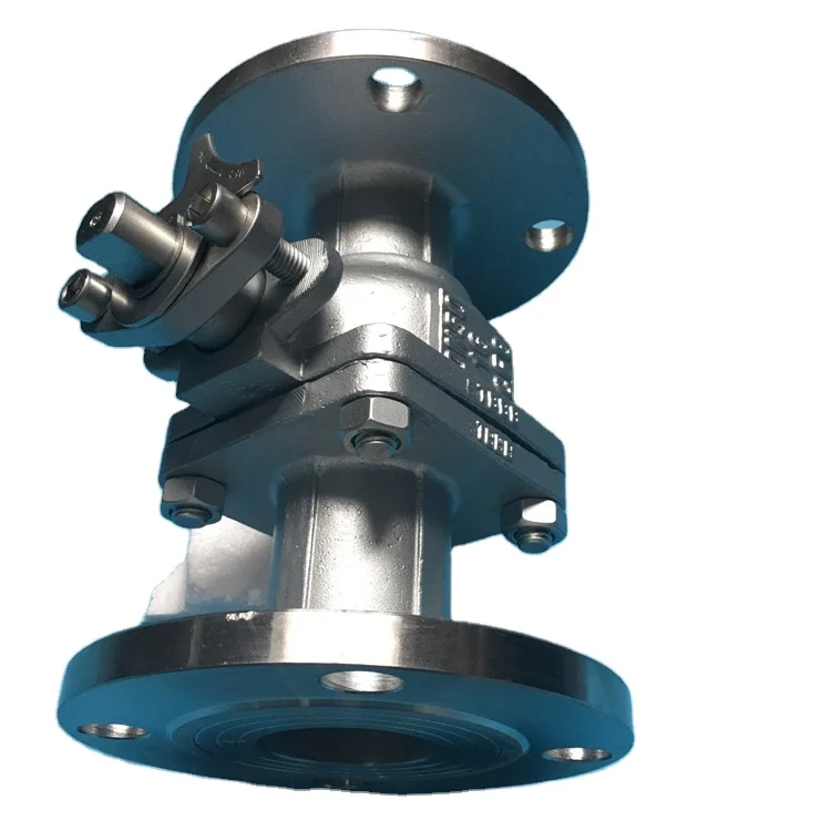 DIN3357 PN10/16 Cast Iron Double Flange Ball Valve with Mounting Pad