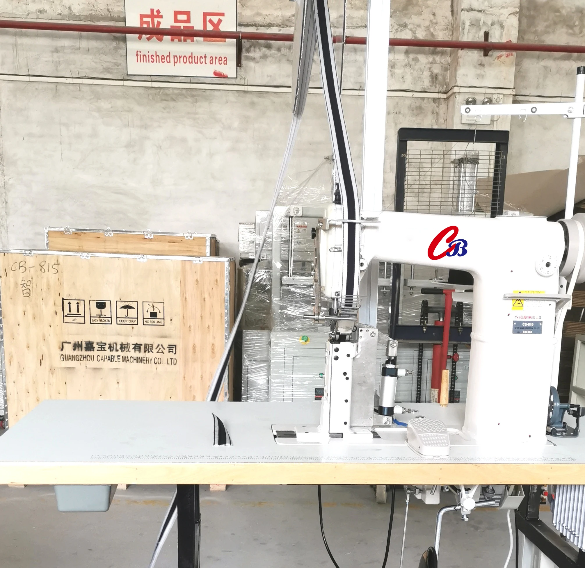 Hot sell new band high speed post bed lock stitch sewing machine