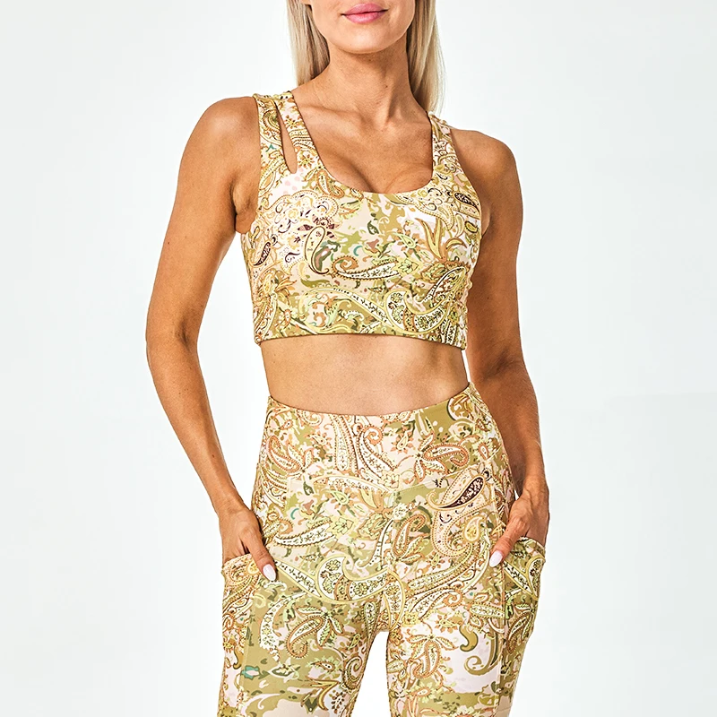 Custom Logo High Waist Flare Leggings Workout Sports Fitness Yoga Leggings Women Crossover Bottom V Cut Black Pants