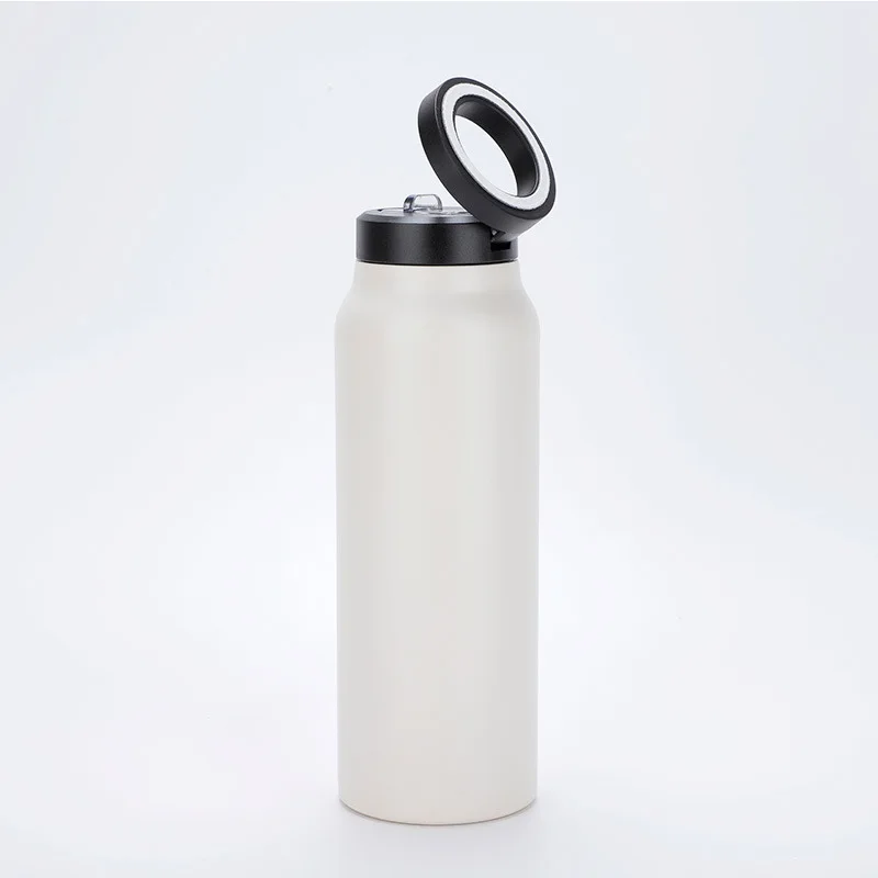 New 304 Stainless Steel Insulation Cup Magnetic Stent Large-capacity Water Cup Portable Sports Keep Cold Water Bottle